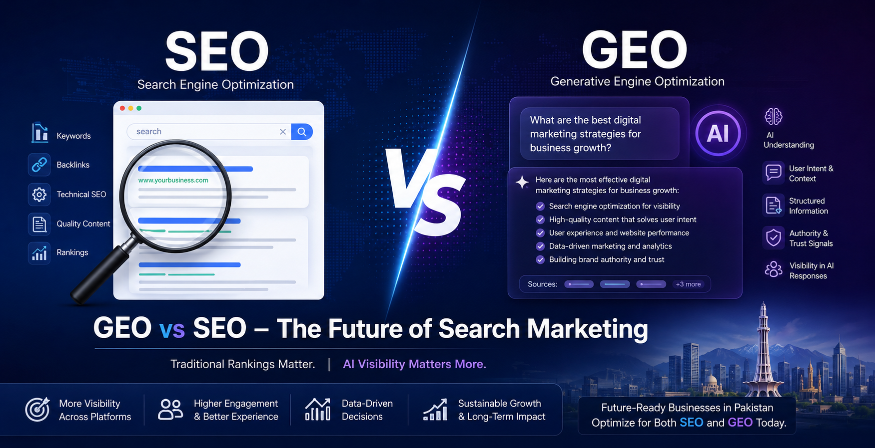 GEO vs SEO – The Future of Search Marketing in Pakistan